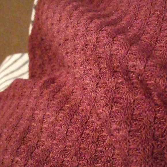 NWT - Waffle Leopard striped Print Long Sleeve Casual Loose Fit Shirt - Small - Picture 4 of 7